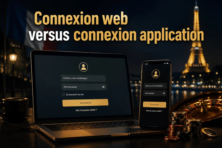 Connexion web versus connexion application