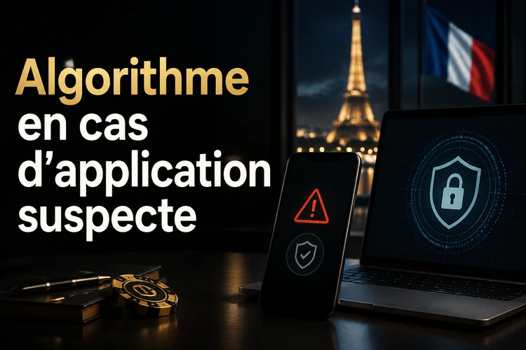 Algorithme en cas d'application suspecte