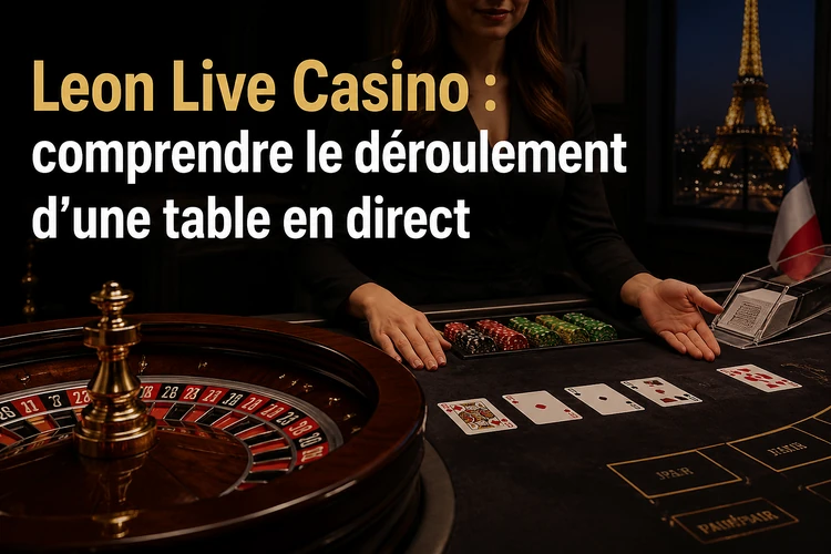 Leon Live Casino: comprendre le déroulement d’une table en direct