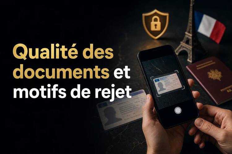 Qualité des documents et motifs de rejet
